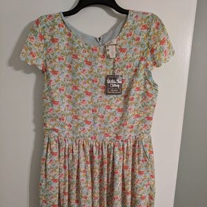 Matilda Jane scalloped sleeve dress